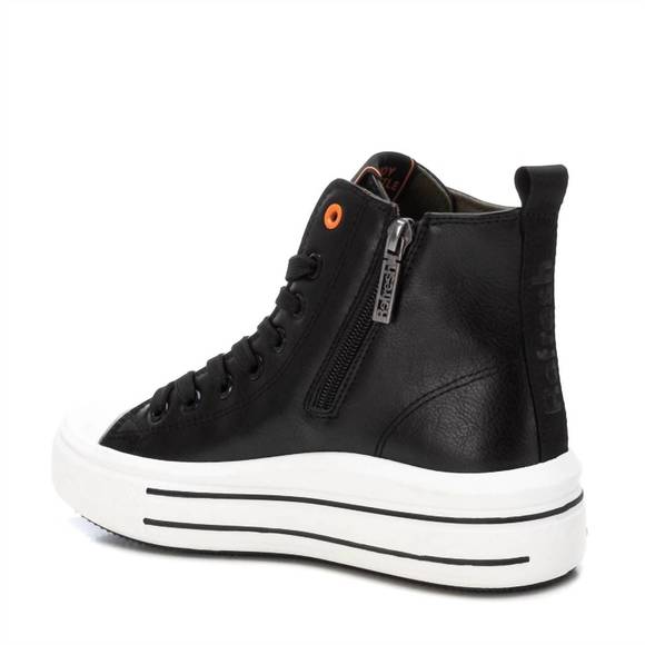 NEW XTI women's canvas ankle booties in black - Picture 3 of 3